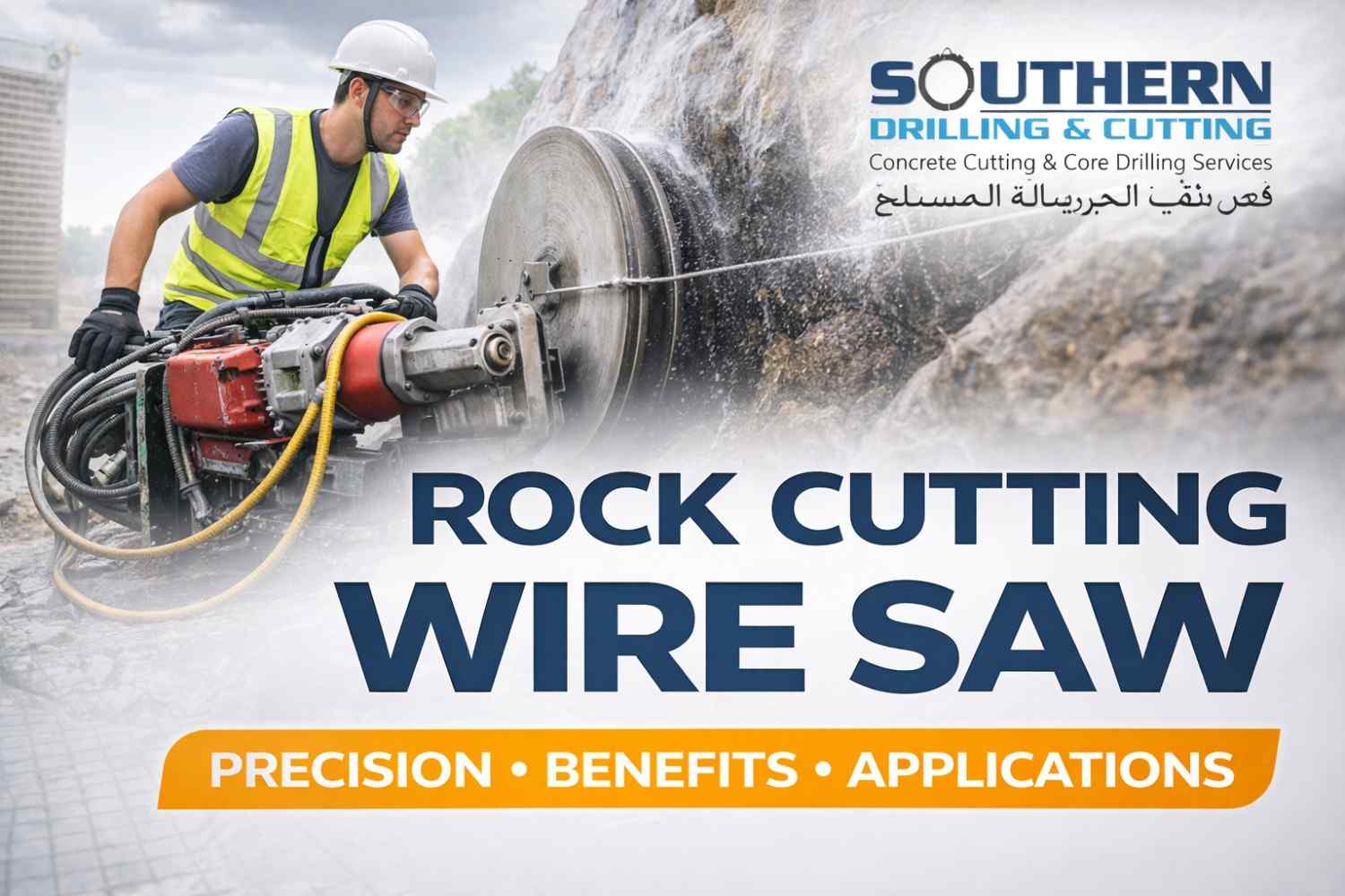 Rock cutting wire saw services in Qatar